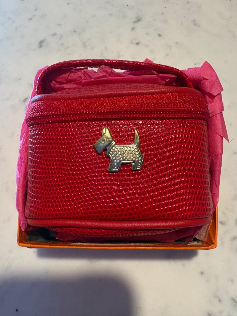 FOLLI FOLLIE RED TRAVEL JEWELRY CASE, NEW WITH ORIGINAL BOX